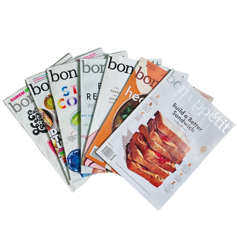 Bon Appetit Magazine Set of 7 Issues from 2016 & 2018